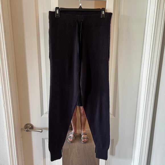 Morgan Lane Cashmere Purple Jogger Pants Size Small - Picture 1 of 4